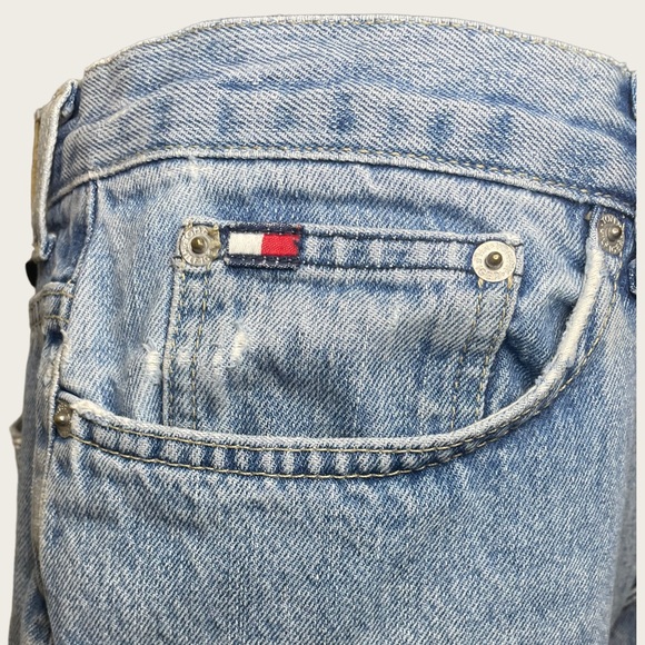 Vintage Tommy Hilfiger Jeans - Cropped Wode Leg - Lt. Wash - Size 12 - Picture 4 of 9